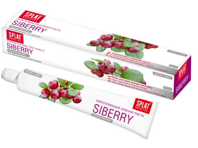 Зубная паста с ягодным вкусом SPLAT SIBERRY