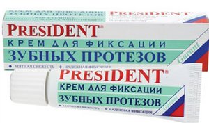 Крем President garant - фиксируем зубной протез