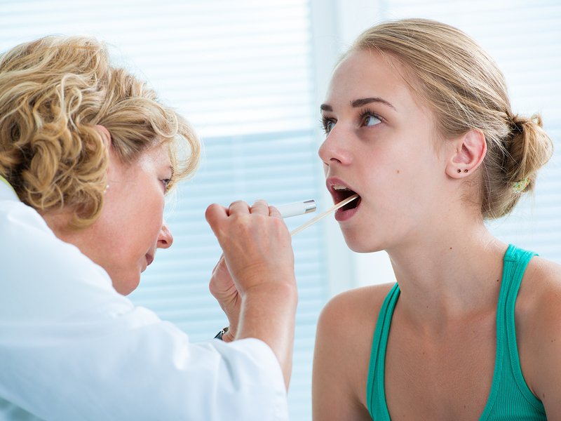 Диагностика грибкового заболевания полости рта
